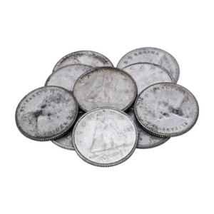 $1 Face Value Bag of Canadian Circulation 50% Pure Silver Coins
